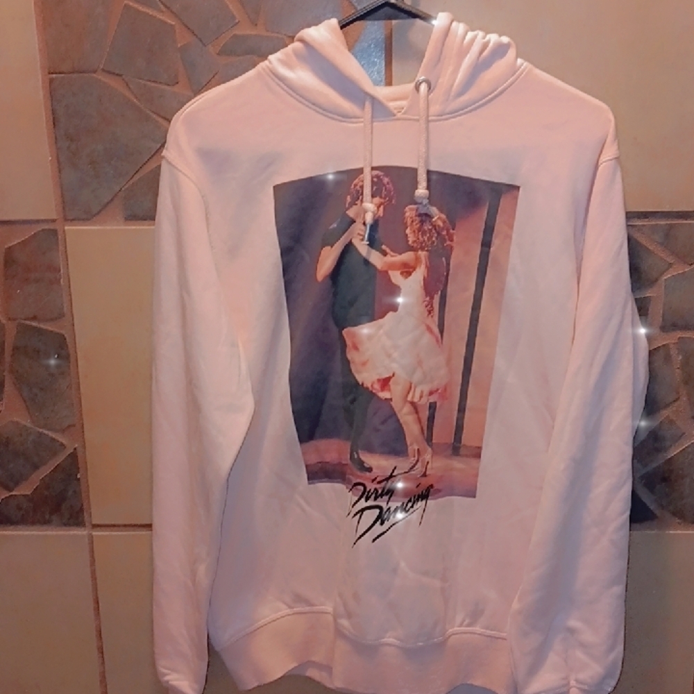 H&M Cream Dance Graphic Hoodie